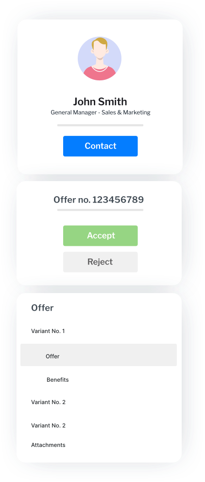 Graphical representation of automated meeting data integration with CRM in Salesbook.