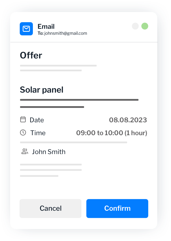 Automated CRM report generation feature within the Sales Presentation Tool.