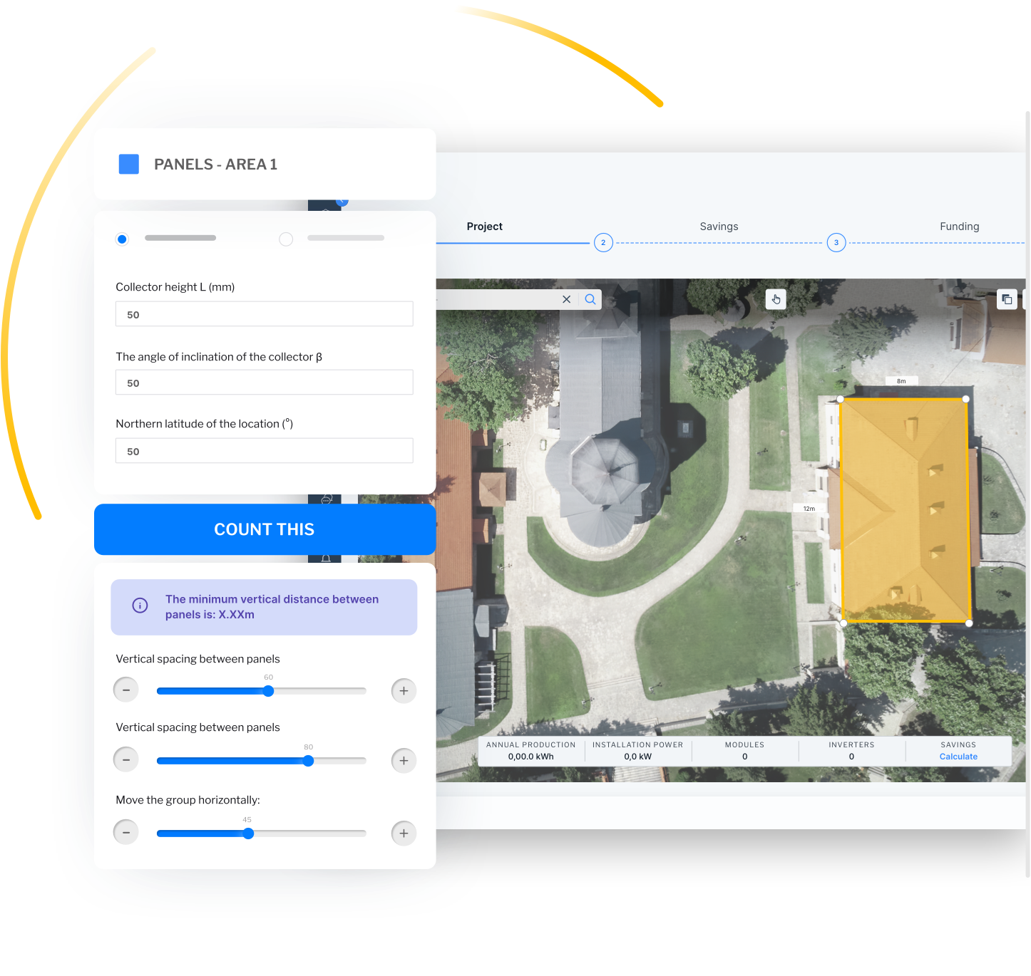 A design interface for easy and impressive installation visualization of renewable energy systems.